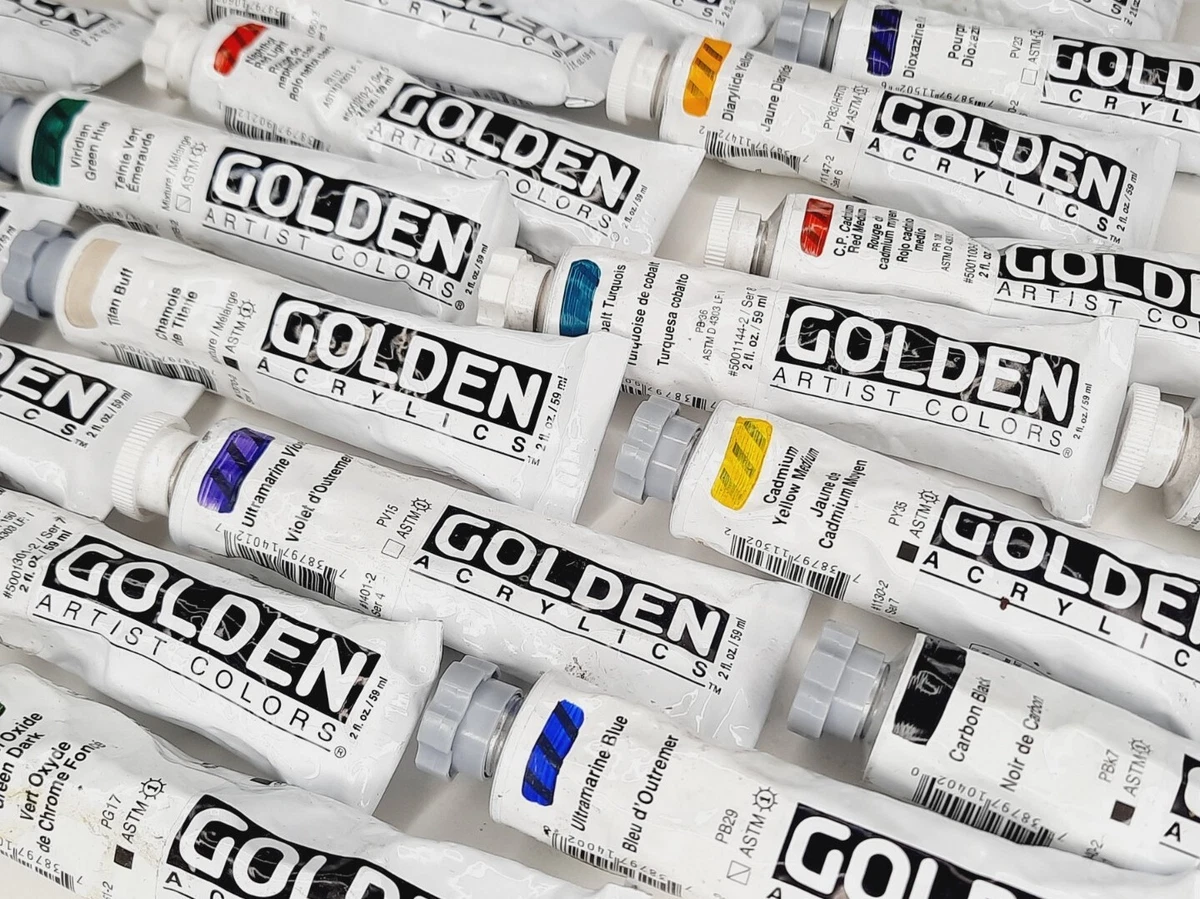 Golden Heavy Body Acrylic - Mars Black 2 oz.