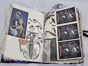 Nightmare Before Christmas Jack Skellington Sally Costume Cosplay Scrapbook