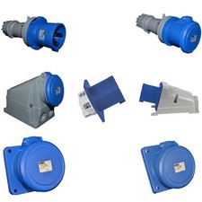 Garo 240V 63A 2P+E Blue Industrial Plugs & Sockets IP44