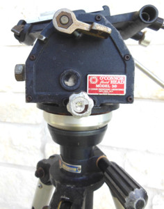 O'Connor 30 Camera Fluid Head with tripod and dolly