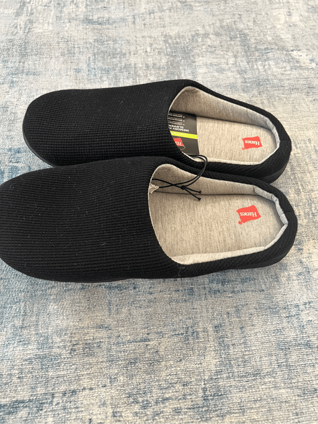 SAOLA Nuovo con etichetta! Hanes Ciabatte Zoccoli Morbide in Maglia Waffle con Suola Interno Esterno XL 9 10