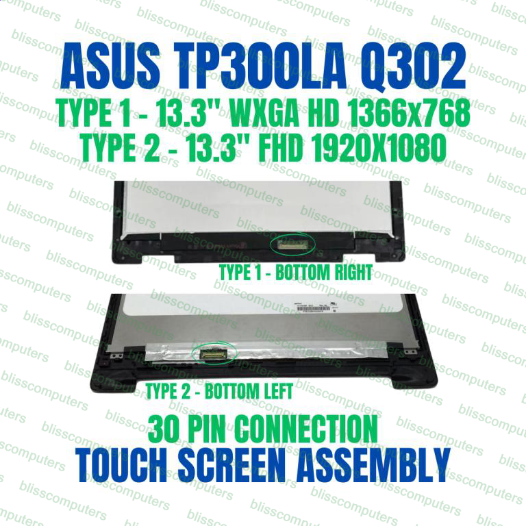 LED LCD Display Touch Screen Digitizer Assembly Asus VivoBook Q302L Q302LA