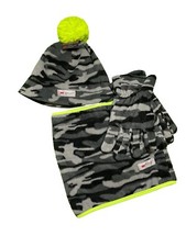 New 3M  Thinsulate  Boys Hat Gloves Neck Warmer Set of 3 - Size S/M, M/L K8