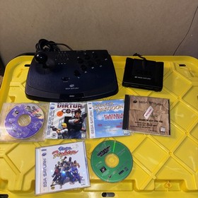 Sega Saturn Lot 6games, 2 controllers 1 sega game pad 1 sega extension pad ￼