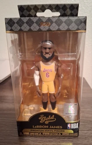 LEBRON JAMES Premium FUNKO Vinyl Action Figure Gold Collectible Toy LAKERS NBA