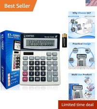 Empire Desk Calculator with Large Key Buttons and 12-Digit Display
