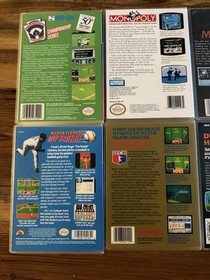 8 Lot NES Custom Game Cases Baseball Yoshi Millipede Duckhunt Monopoly