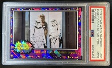 2022 Topps Chrome Sapphire Star Wars Luke and Han Stormtroopers Purple /10 PSA 9