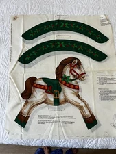  Cranston VIP Fabric Panel Night Before Christmas Rocking Horse Cut & Sew  