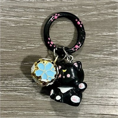 Black Cat Detachable Keyring Animal Theme Metal Pink Blue Gold Keychain