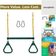 Swing Sets for Backyard, Monkey Bars  Swingset Accessories - Set Includes 18...