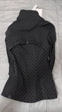 Lululemon Black Women's Regular Polka Dot Jacket  Leggings Set