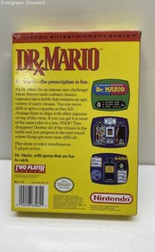 VTG Dr. Mario Video Game for Nintendo NES CIB Complete w/ Box, Manual