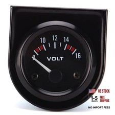 12V Voltmeter Gauge 2" 52mm Volt Voltage Meter Gauge Universal Pointer