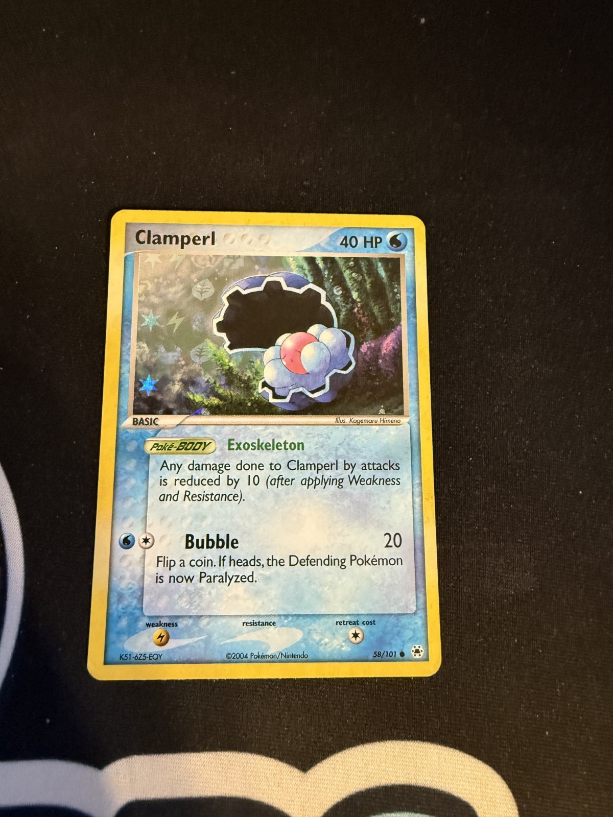 Pokemon Card - Clamperl Hidden Legends 58/101 Reverse Holo