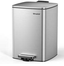 Lovewind Kitchen Trash Can with Lid, 5.2 Gallon/20 L Footstep Garbage Can