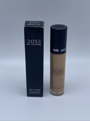 Dose of Colors Meet Your Hue Full Coverage Concealer 20 MEDIUM TAN - NIB