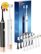 Sonic 2 Pack Electric Toothbrush for Adults and Kids Travel Toothbrush Includes