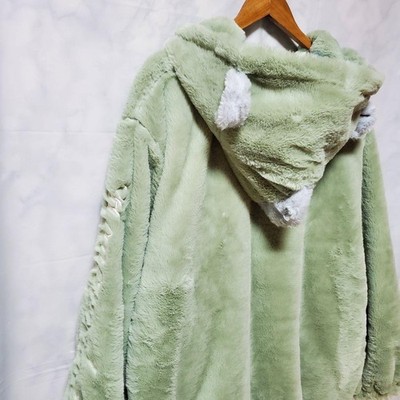 Sanrio Hangyodon Hoodie fur size M Long Sleeve Zipper Sanrio Sanrio Sanrio