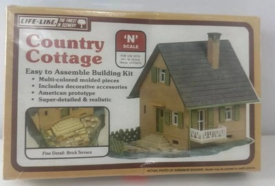 Life Like 7413 N Scale Dormer House Building Kit NEW