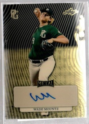 Wade Mountz 2023 Leaf Pre-Pro Proof Gold Super Prismatic 1/1 Auto 