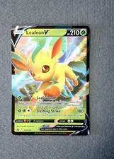 Leafeon V 13/159 Crown Zenith Holo Rare V NM