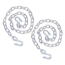 Grade 30 Steel Boat Trailer Safety Chain with Spring Clip Hooks 7000 5/16"x54"