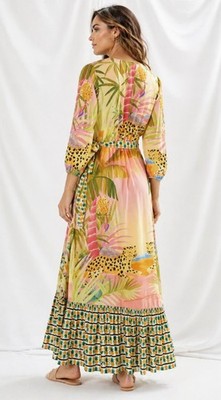 long sleeve pleated maxi dress Annabelle Yellow Lantern Sleeve Pleated Maxi Dress
