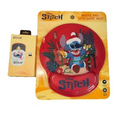 Disney Stitch Squishy Mouse Pad Wrist Rest  Stitch Wireless Mouse Christmas NEW