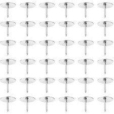 Flat Push Pins, 500 Count Silver Thumb Tacks with Steel Point for Bulletin