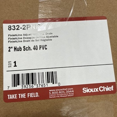 Sioux Chief 832-2PNR FinishLine 2 in. Inside Caulk Plastic Floor Drain