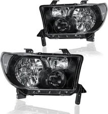 Headlight Assembly, Headlights Kit Compatible with 2007-2013 Toyota Tundra/2008-
