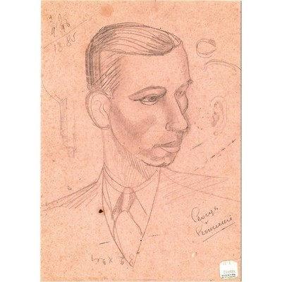 Postkarte Moulinsart Tim und Struppi CP Illustration, Selbstporträt (12,5 x 1...