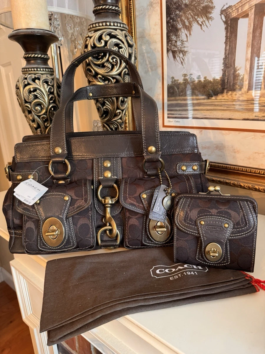 Coach Legacy Leather Exterior Satchel/Top Handle Bag Handbags