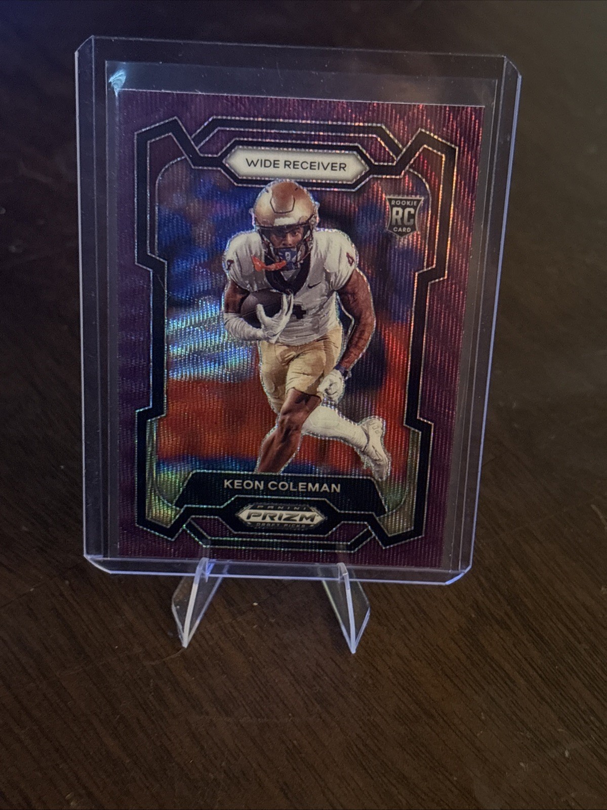 2024 Panini Prizm Draft Picks - Keon Coleman #120 Purple Wave Prizm (RC)