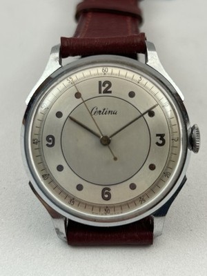 Certina Manual Winding Watch with Bitonal Dial - Vintage 1950s Watch