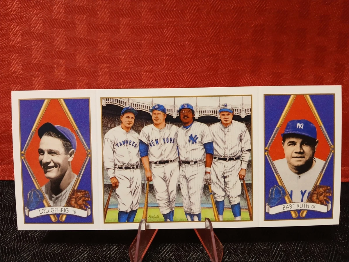 1993 Upper Deck B.A.T. Triple-Folders - Babe Ruth Lou Gehrig
