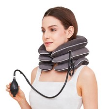 Neck Stretcher for Pain Relief, Adjustable Inflatable Cervical Traction Devic...