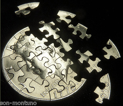 WORLD'S FINEST Jigsaw Puzzle Coins - US Dollar Half Quarter Dime Nickel Penny
