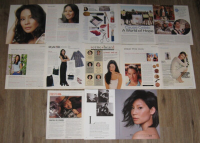 Lucy Liu original FULL PAGED magazine clippings pages PHOTO article