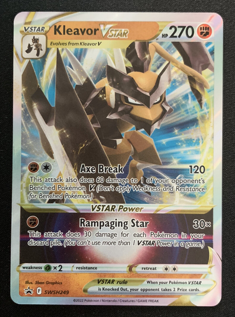 Kleavor VSTAR SWSH249 Black Star Promo Ultra Rare Holo Pokemon TCG Card NM