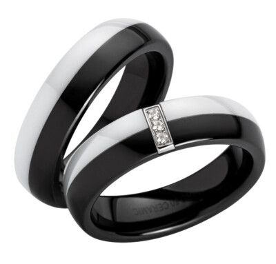 Ring Freundschaftsringe Partnerringe Verlobungsringe Ehering Edelstahl Ceramic