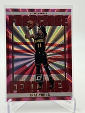 Trae Young 2023-24 Panini Donruss Franchise Features Pink Laser 44/50 ATL Hawks