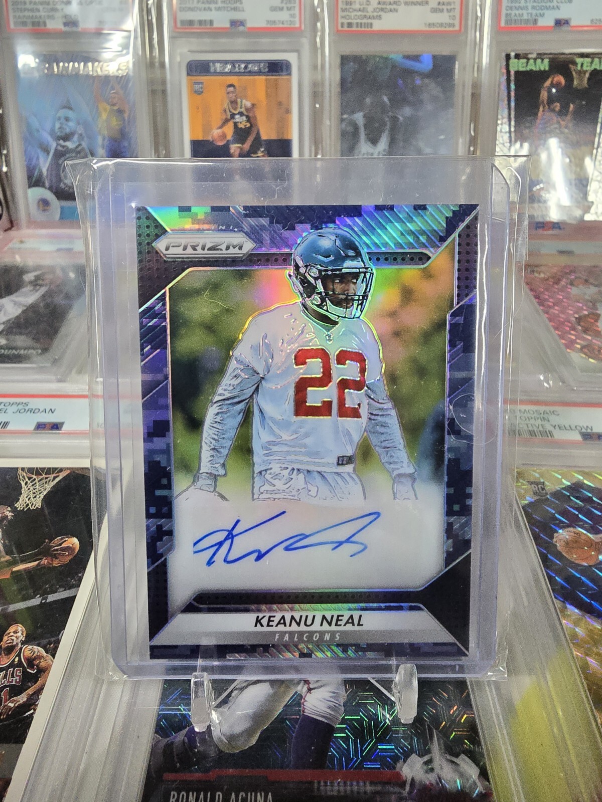 Keanu Neal Panini Prizm Rookie Autograph Prizm #RAKNL Camo