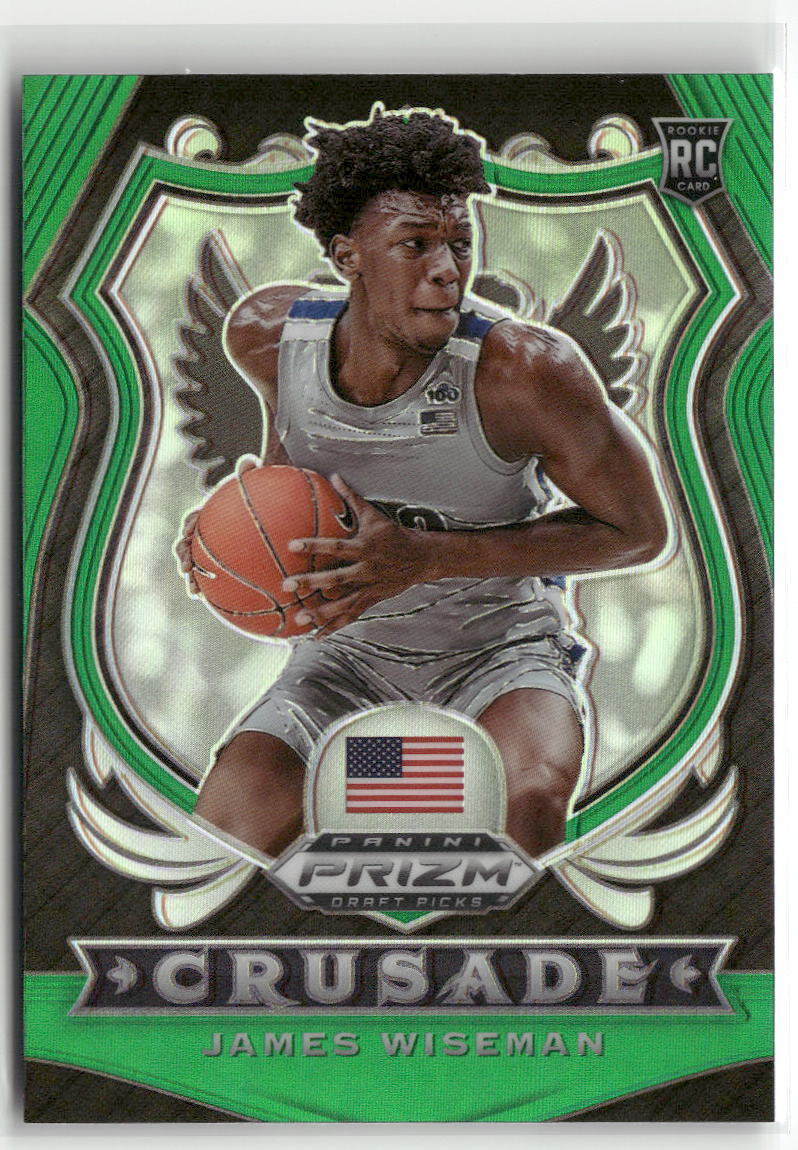 2020 Panini Prizm Draft Picks Collegiate #82 James Wiseman Green ☘️727