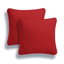Cushion Covers Pack of 2 Plain Dyed 100% Cotton Home Sofa Car Décor 16''18''20''