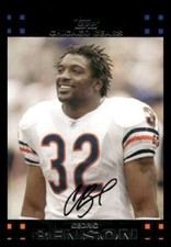 2007 Topps Chicago Bears #3 Cedric Benson Chicago Bears