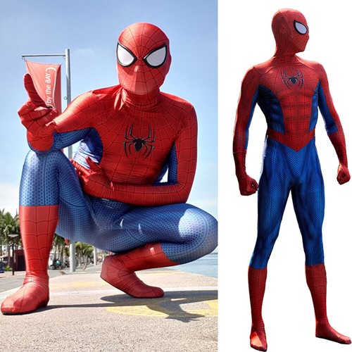 Mejorado Ultimate Spider-Man Mono Spiderman Traje Disfraz Juegos con disfraces Halloween - Imagen 4 de 14
