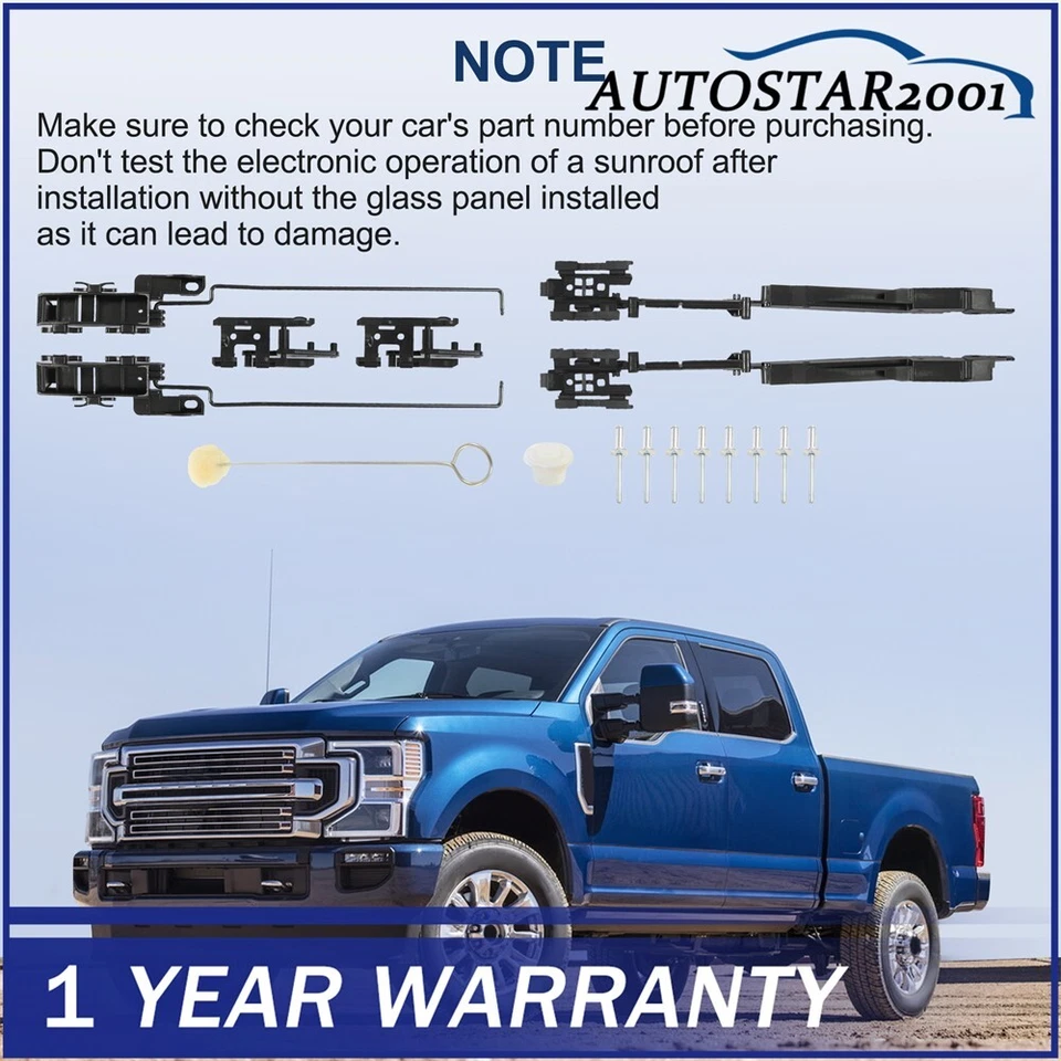 Sunroof Repair Kit For Ford 2000-2014 F150 F250 F350 F450 Raptor Expedition NEW - Image 3 of 4