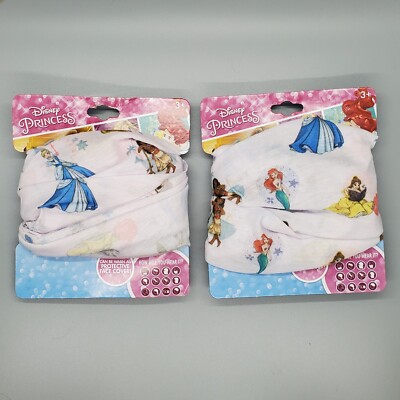 2 Disney Princess Hair Accessory Head Band Cover Wear 12 Ways Bell Ariel Moana
